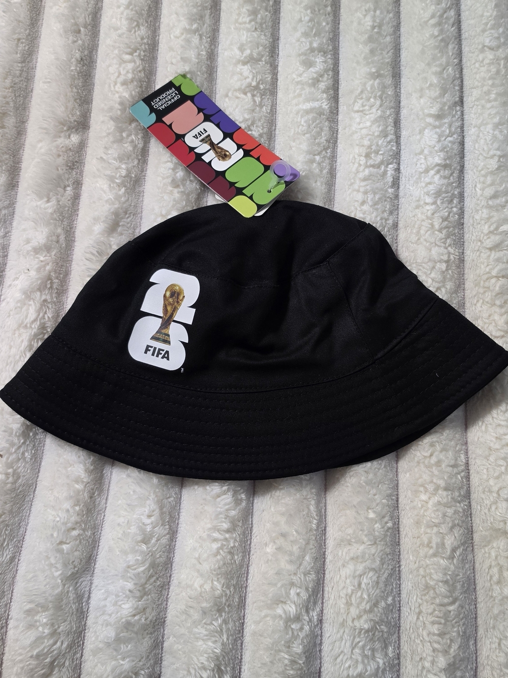 FIFA World Cup 2026 Official Licensed Black Bucket Hat Unisex Soccer Fan Apparel